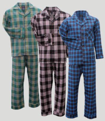 Mens flannel best sale pajamas with snaps