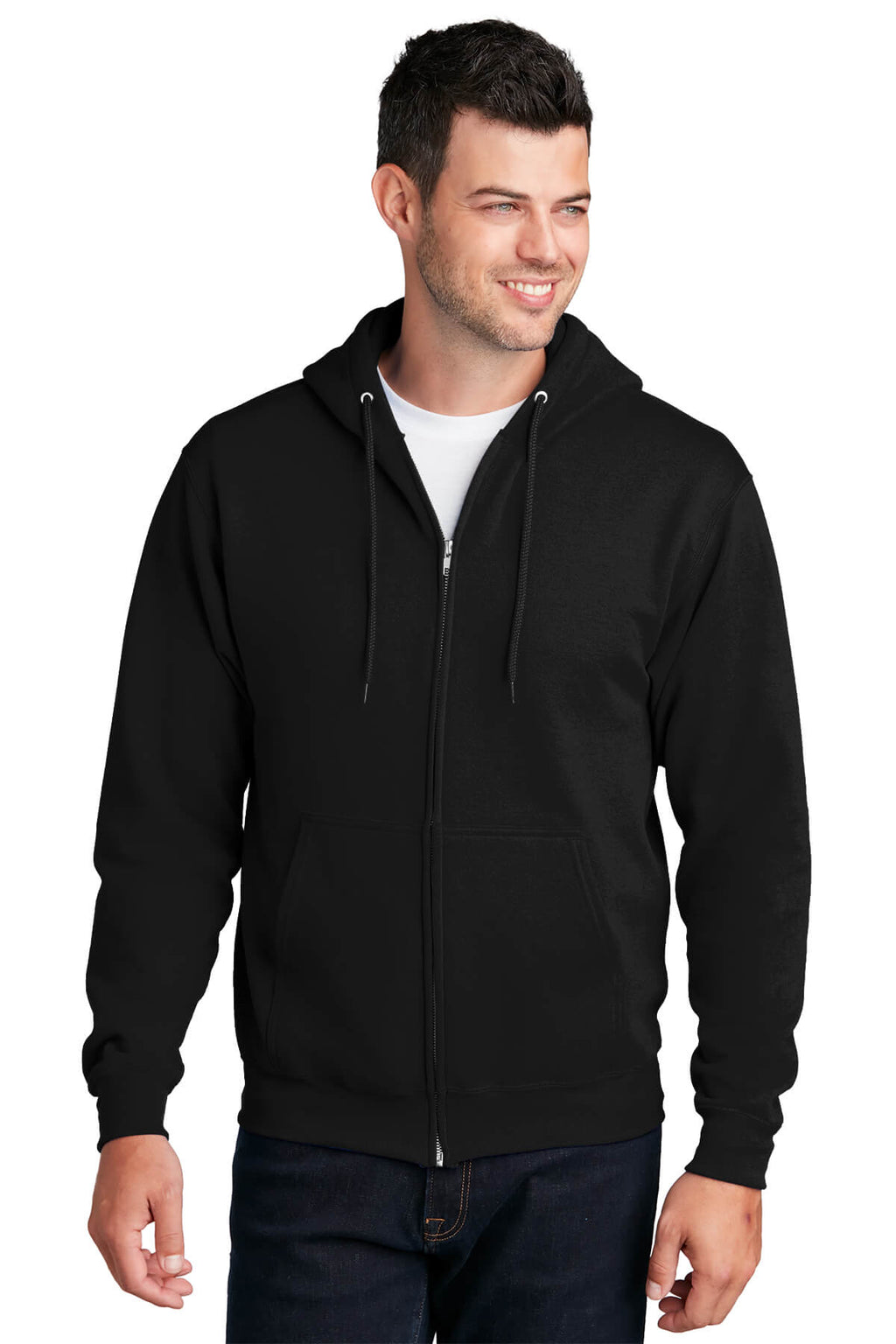 Port & Company Core Fleece Full-Zip Hooded Sweatshirt