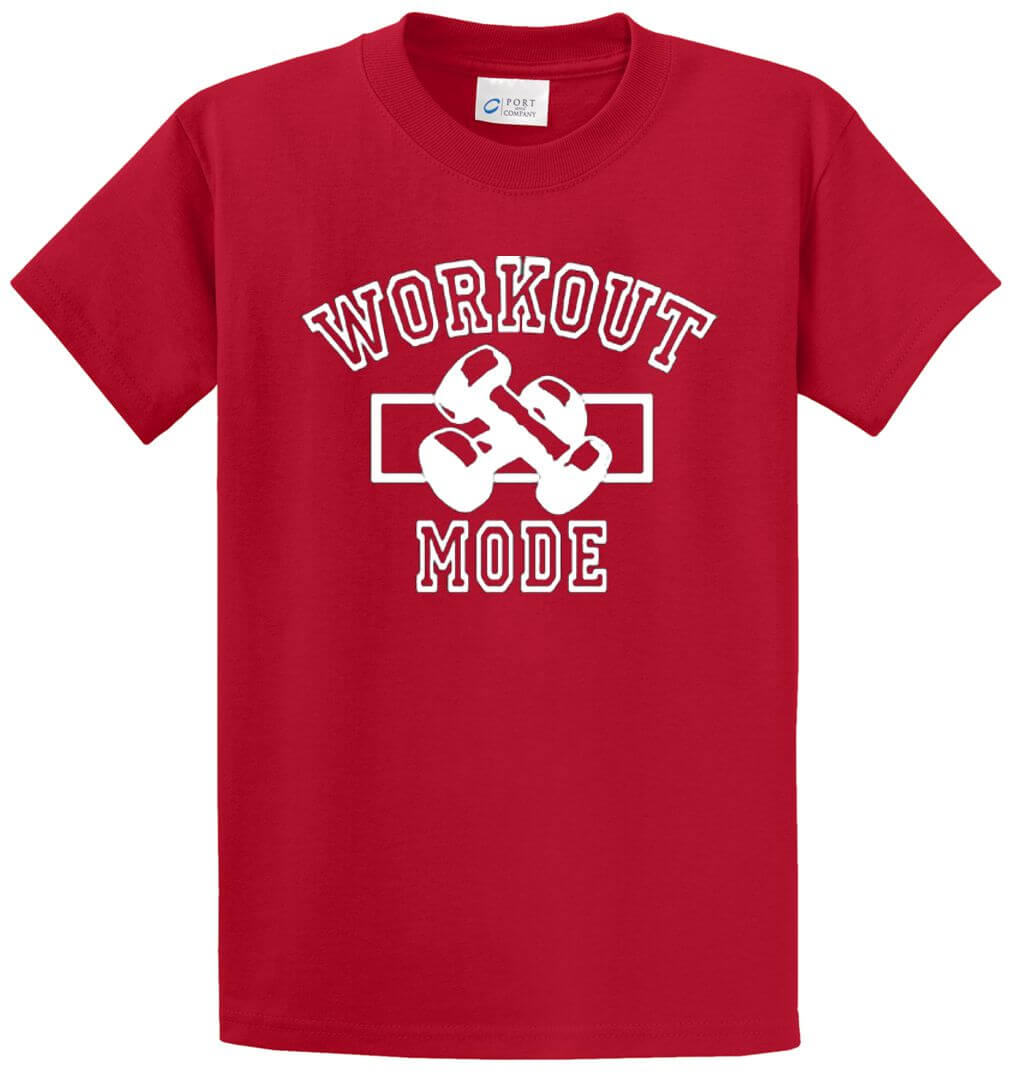 Workout Mode Printed Tee Shirt-1