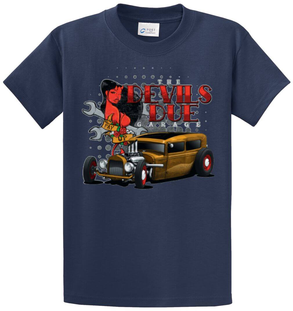 The Devils Due Garage Printed Tee Shirt-1