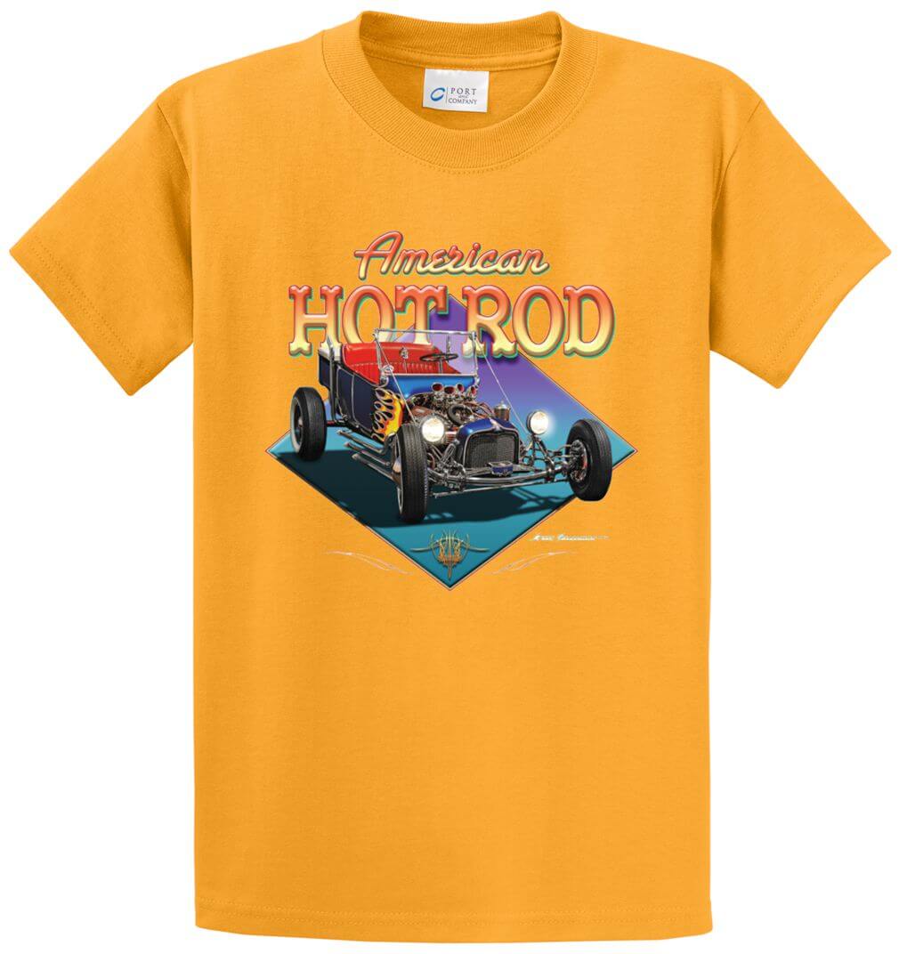 American Hot Rod Printed Tee Shirt-1