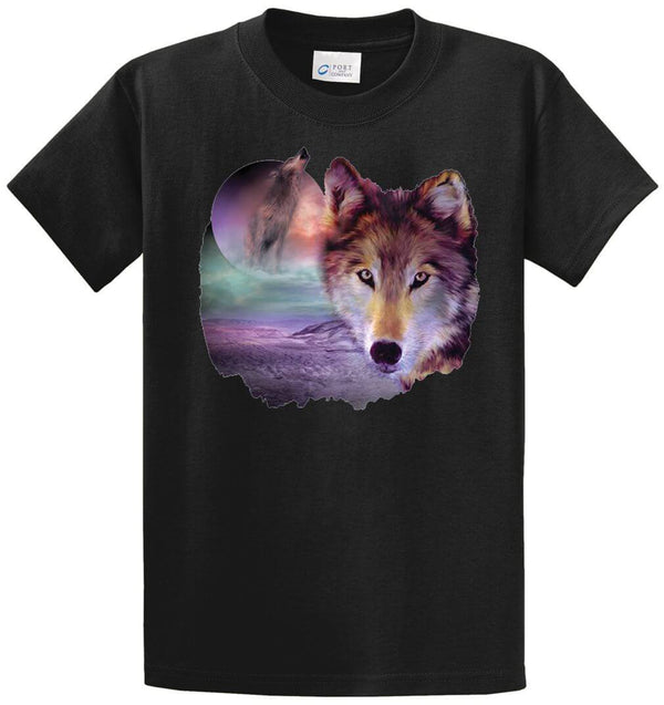 I Am Wolf Printed Tee Shirt