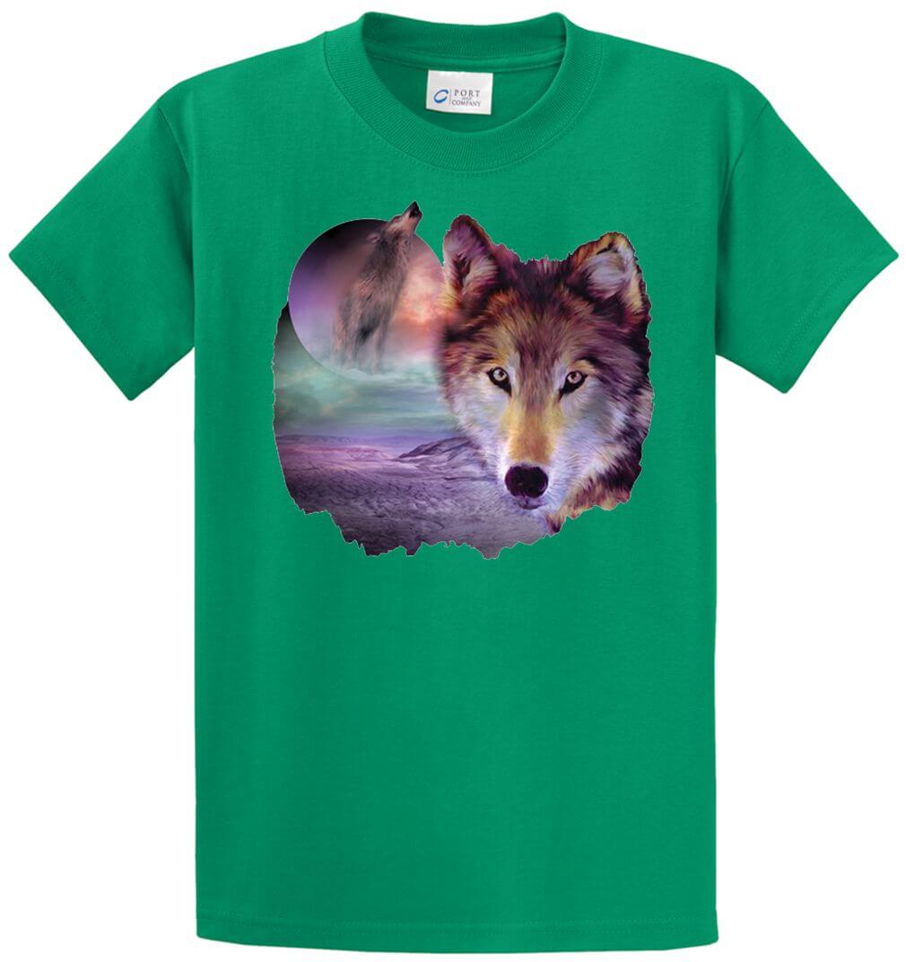 I Am Wolf Printed Tee Shirt-1