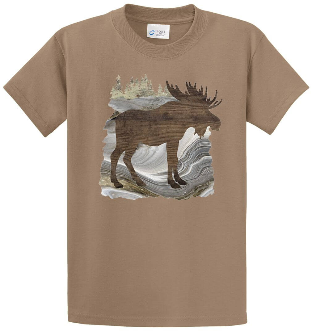 Moose Printed Tee Shirt-1