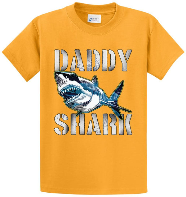 DADDY SHARK Cotton Printed Tee Shirt Regular and Big and Tall Sizes