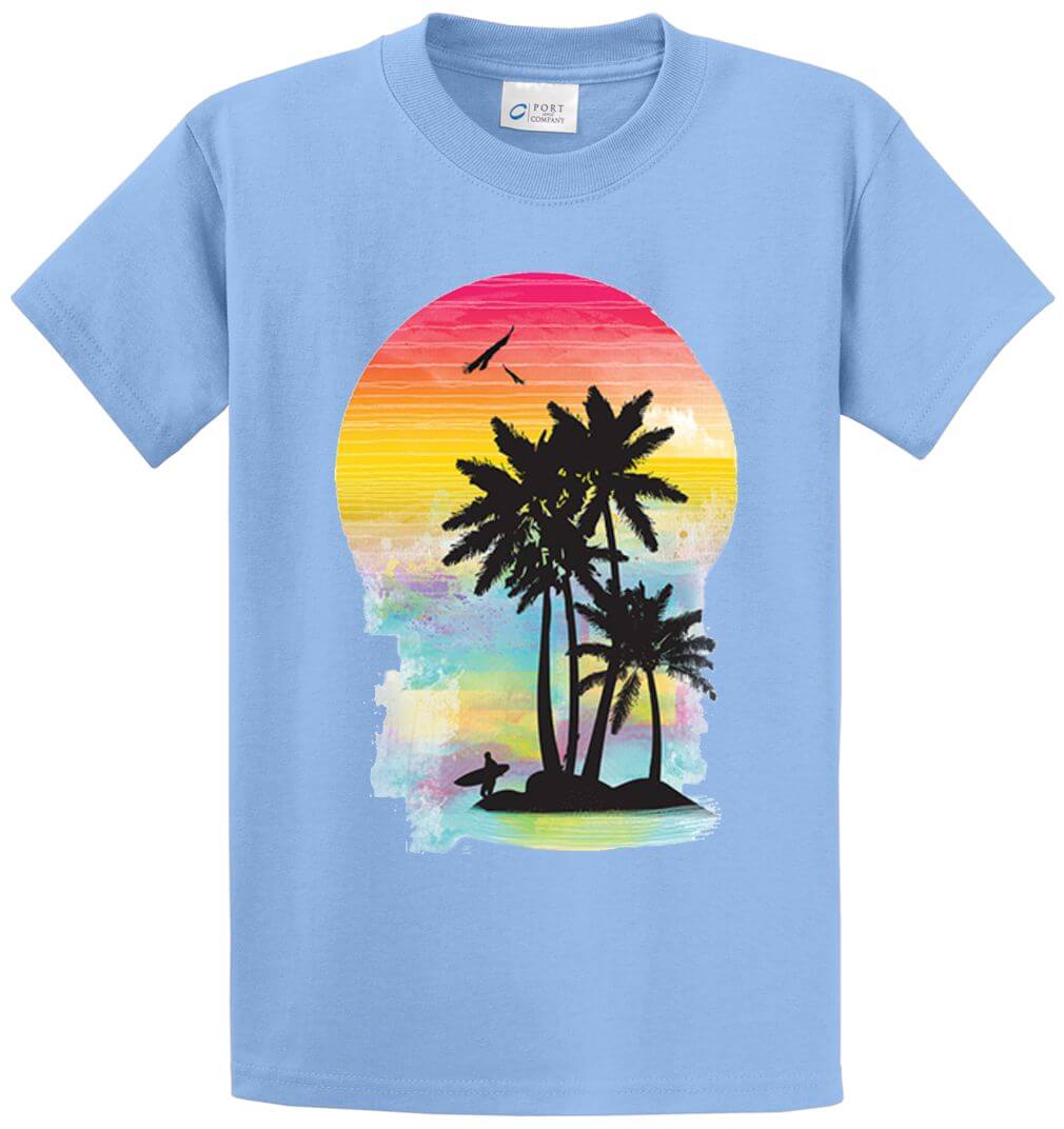 Color Of Summer Printed Tee Shirt-1