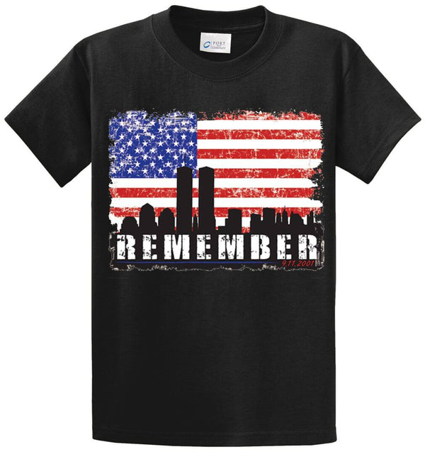 Remember 9-11 Printed Tee Shirt