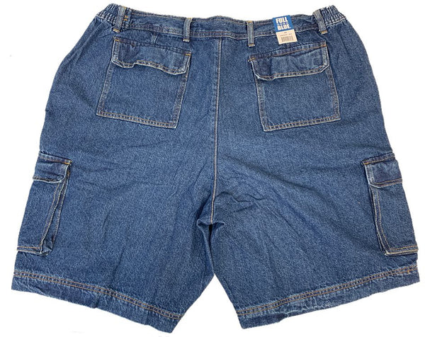 VETEMENTS cargo denim shorts - Blue